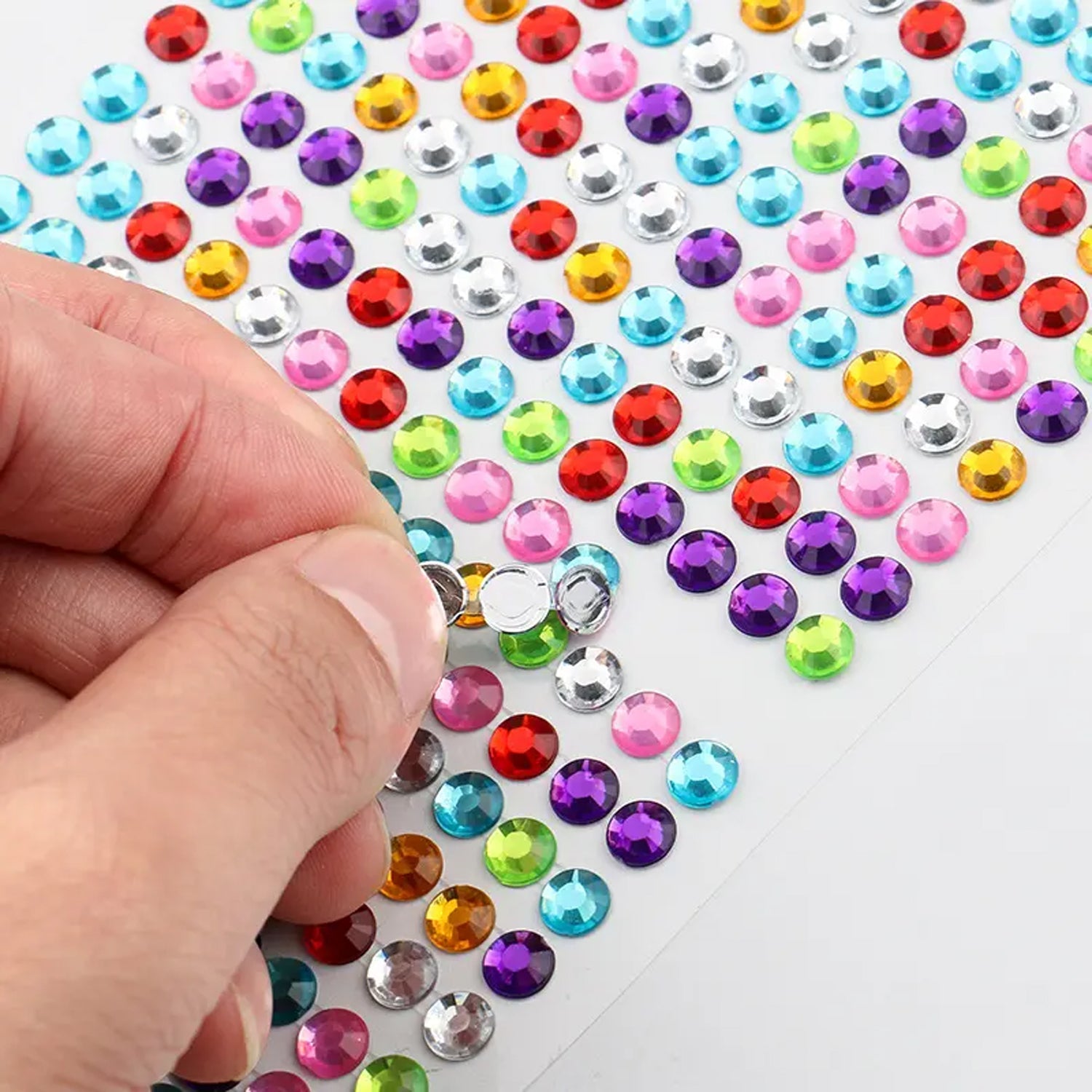 Self Adhesive Multi Size Shaped Shining Stones Crystals Stickers For Art & Craft, Mobile Phone Decoration, Jewellery Making, School Projects, Creative Work Self Adhesive Multi Size Shaped Shining Stones Crystals Stickers For Art & Craft, Mobile Phone Decoration, Jewellery Making, School Projects, Creative Work
